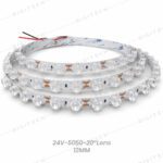 24V-5050-20°Lens-12MM Wallwasher Single Color LED STrip