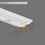 DG-LF-T09 ( Clear ) (15.6 X 4.8) Top Bend