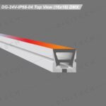 DG-24V-IP68-04 DMX TOP VIEW (16 X 16) IP68 Waterproof Flex
