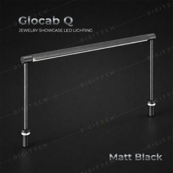 Glocab Q Matt Black Jewellery Showcase Lighting